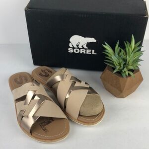 NEW Sorel Ella Strappy Flip Flop Slides Sandals